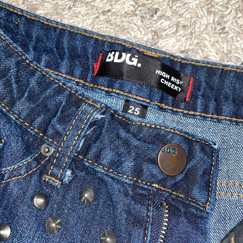 BDG Studded Jean Shorts - Picture 4 of 8